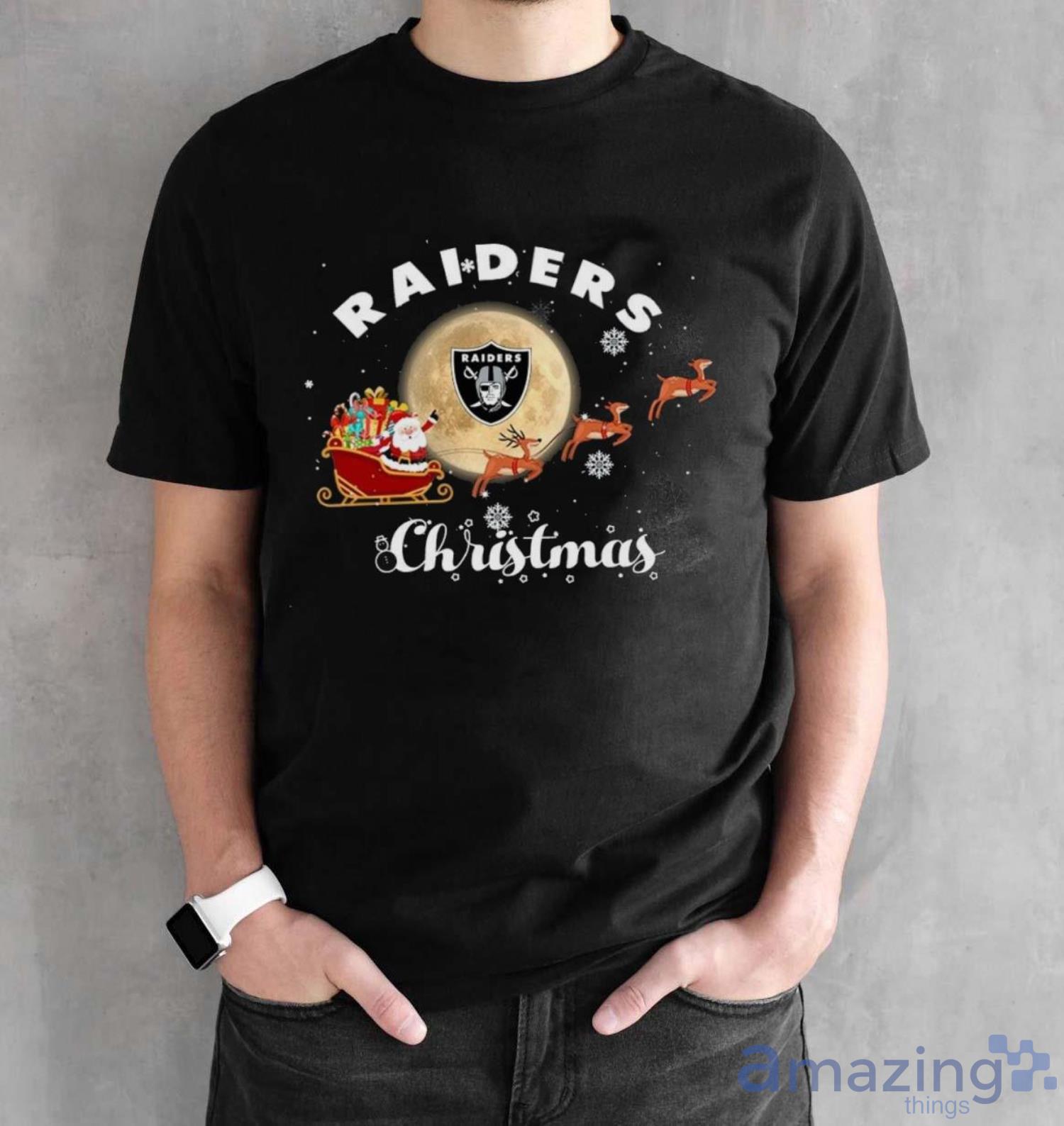 Las Vegas Raiders Christmas T-Shirt Cotton For Men All Size S To 3XL
