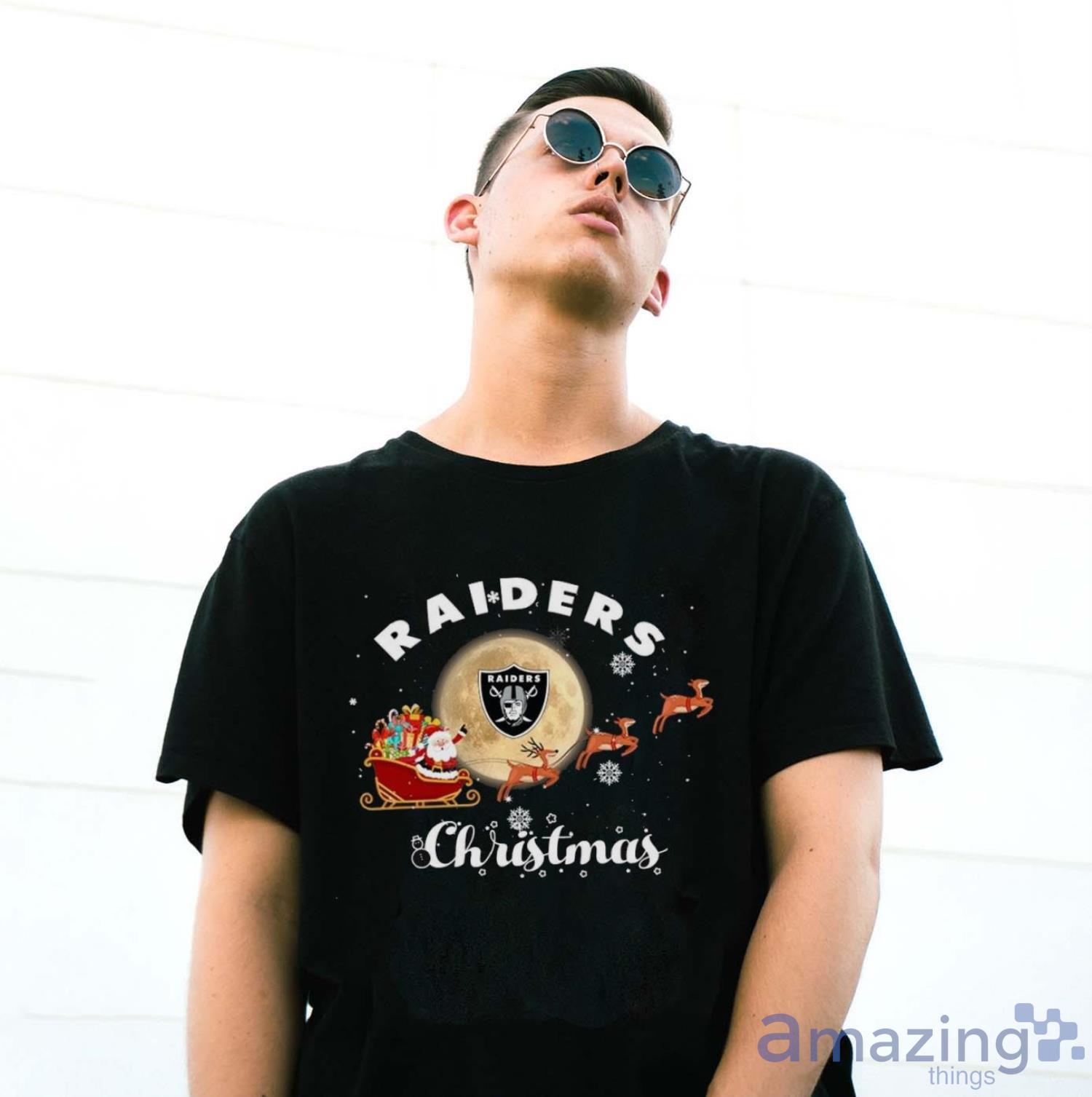 Las Vegas Raiders Christmas T Shirt image Las Vegas Raiders Christmas T-Shirt - G500 Gildan T-Shirt
