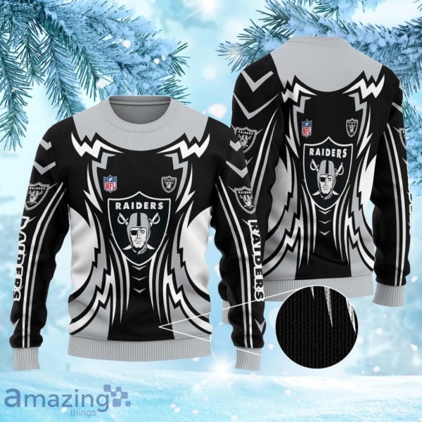 Las Vegas Raiders Pumpkin Ugly Christmas Sweater 3D Gift For Fans