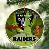 Las Vegas Raiders Merry Christmas Grinch Ornament