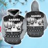 Las Vegas Raiders Snow Reindeer Christmas Hoodie