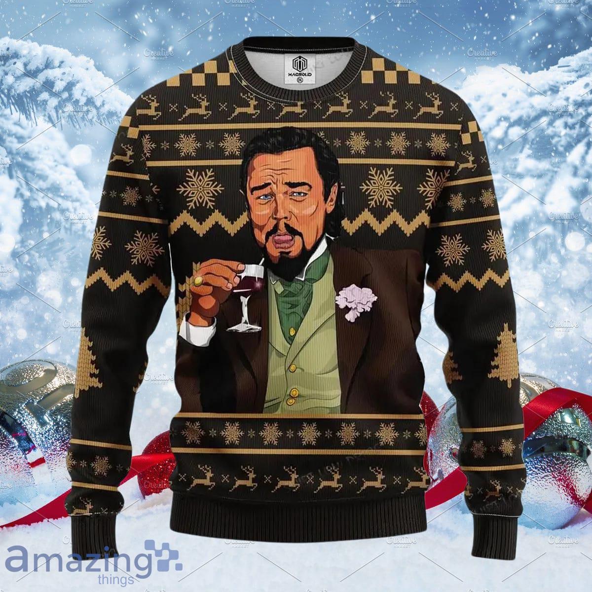 Leo Meme Funny Ugly Christmas Sweater A Luxurious Gift For Loved Ones