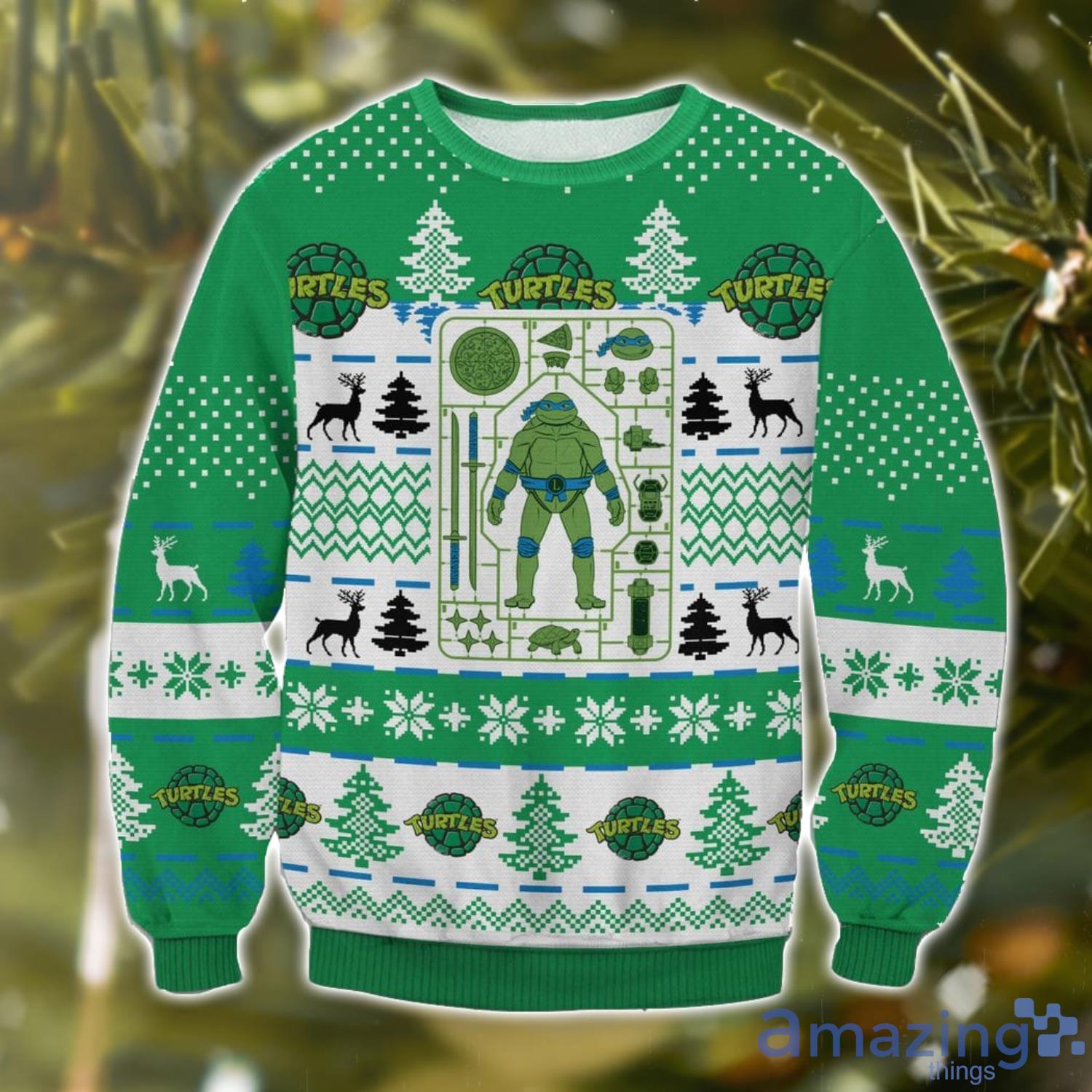 Leonardo Teenage Mutant Ninja Turtles Ugly Christmas Sweater