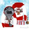 Let It Snow Dachshund Dog Christmas Fleece Zip Hoodie