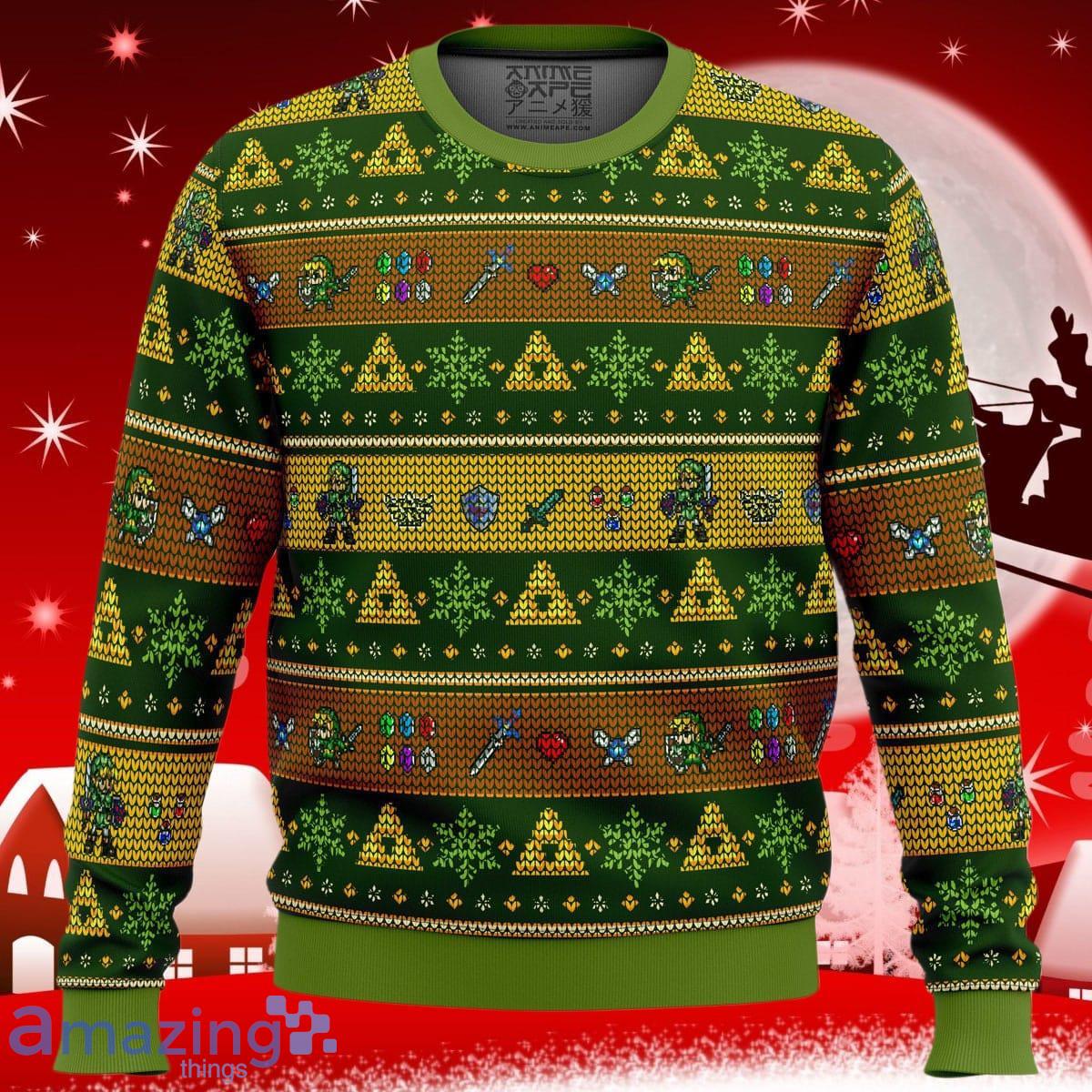 Link Adventure Legend of Zelda Ugly Christmas Sweater Unique Gift For Men  And Women