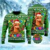 Llama In Santa Hat Coming Ugly Christmas Sweater Gift Knitting Sweater