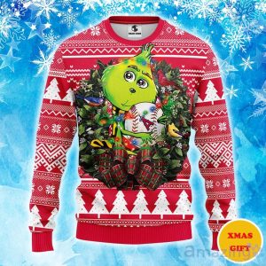 Los Angeles Angels Grinch Hug Christmas Ugly Sweater Product Photo 1