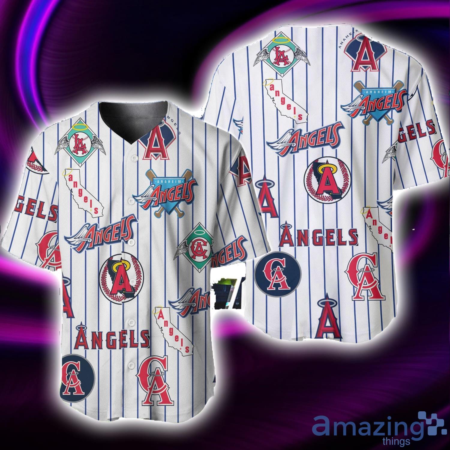 Los Angeles Angels White Baseball Jersey Shirt For Fans MLB