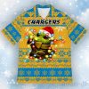 Los Angeles Chargers Baby Yoda Star Wars Christmas Hawaiian Shirt