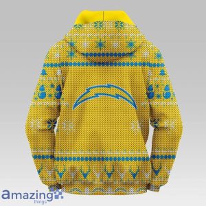 Los Angeles Chargers Christmas Hooded Sweater Product Photo 2
