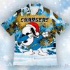 Los Angeles Chargers Snoopy Dabbing The Peanuts Christmas Hawaiian Shirt