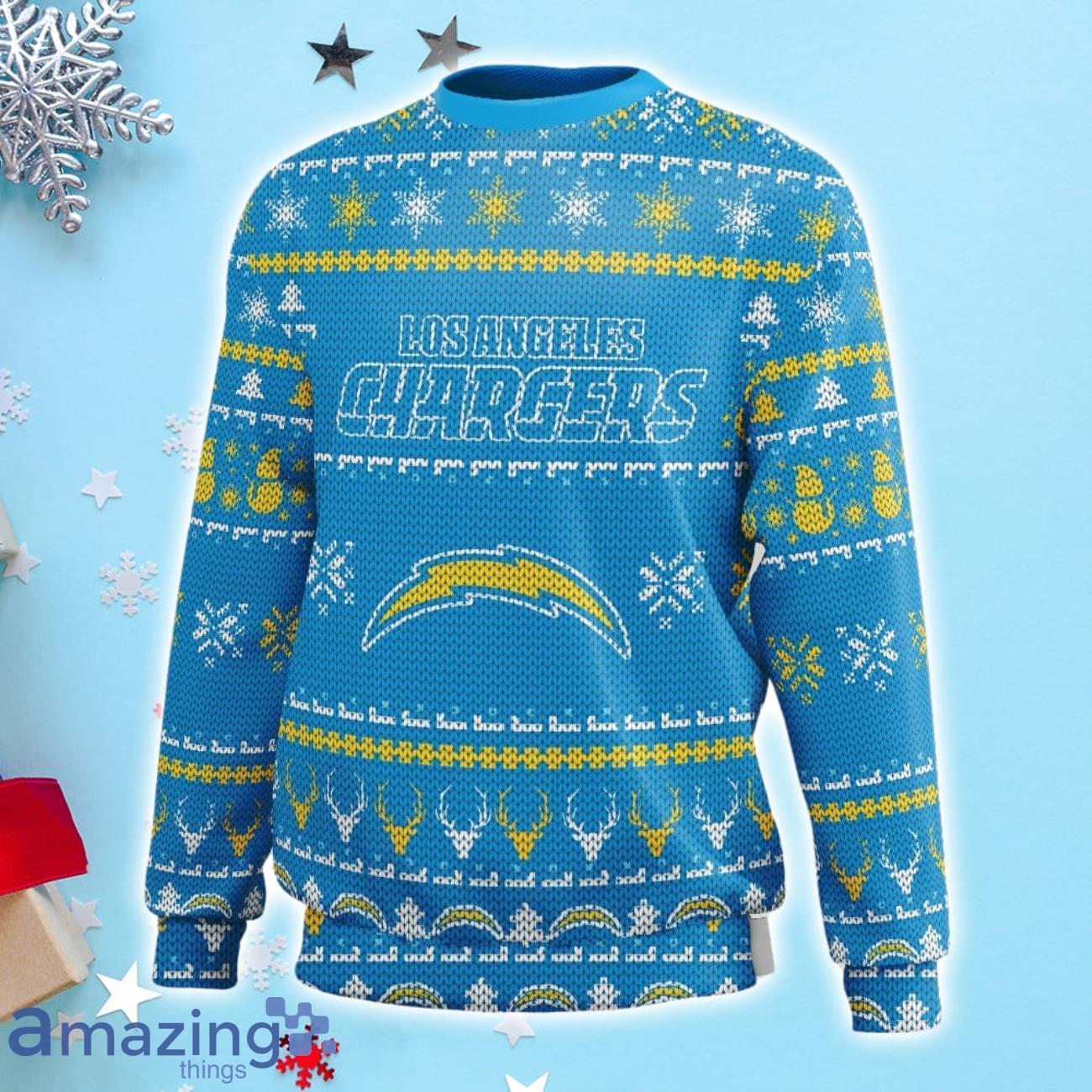 Los Angeles Chargers 3D Printed Ugly Christmas Sweater 3D Shirt