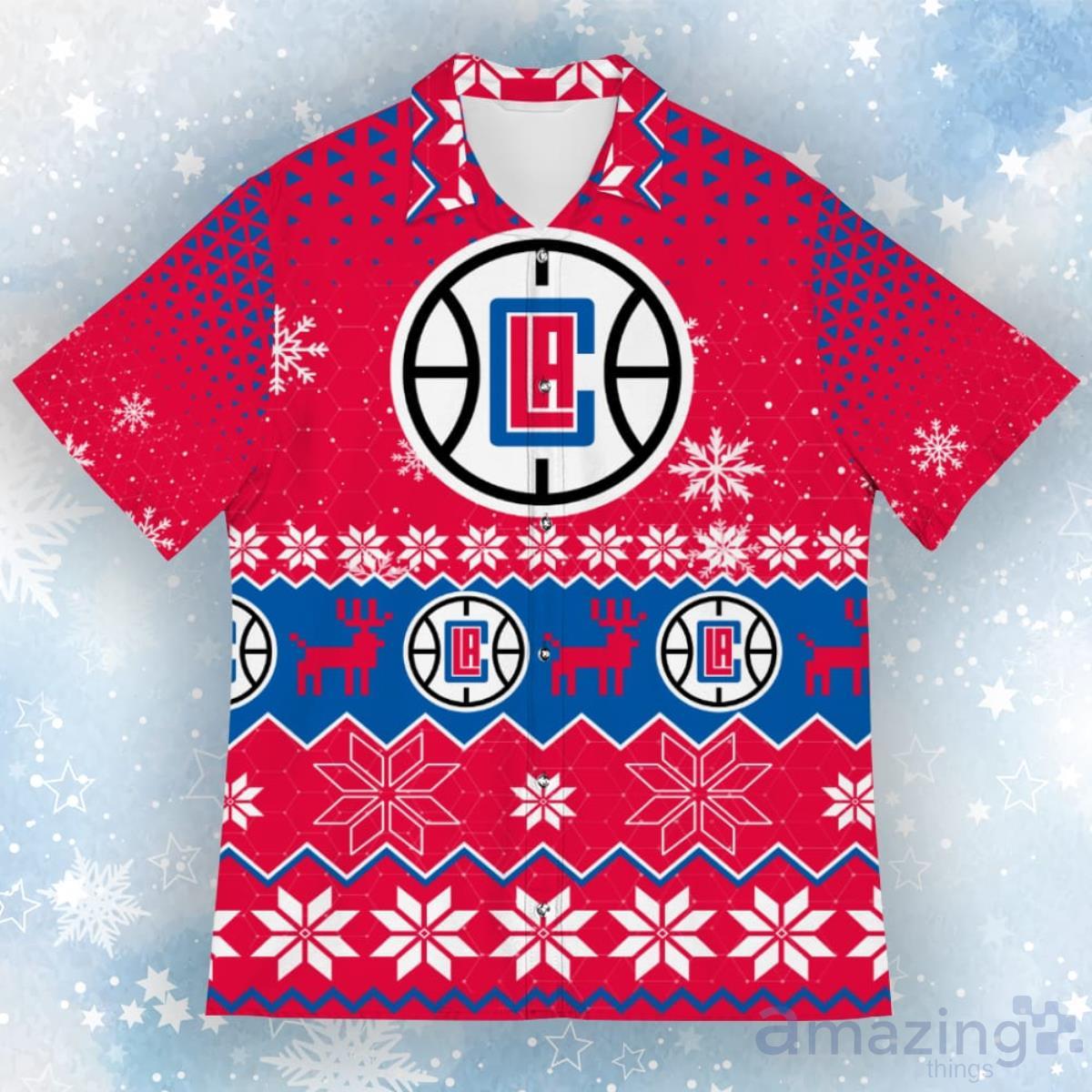 Los Angeles Clippers New Trends Custom Name And Number Christmas Hawaiian  Shirt - Freedomdesign