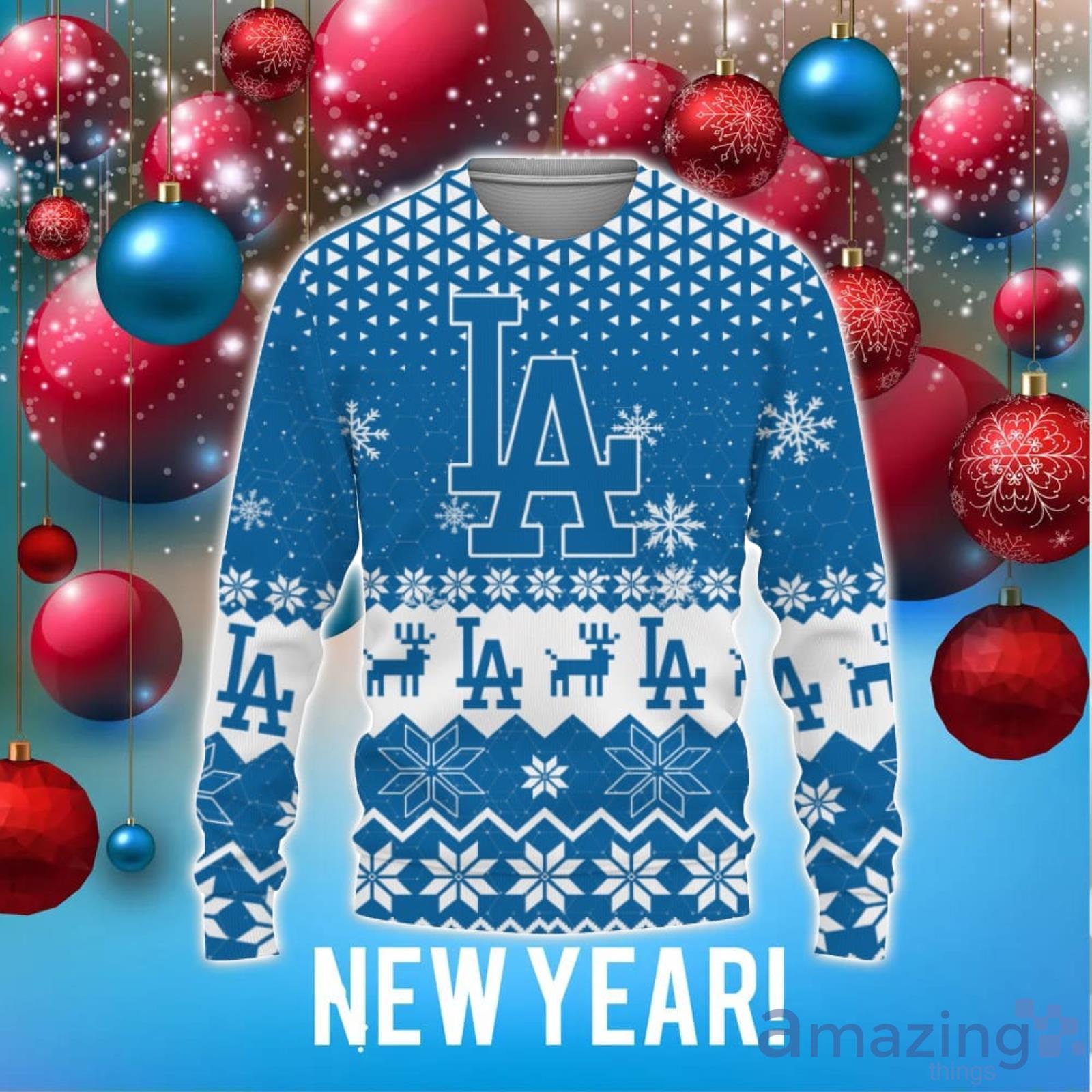 dodgers holiday sweater