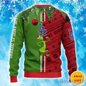 Los Angeles Dodgers Grinch & Scooby-Doo Christmas Ugly Sweater Product Photo 2