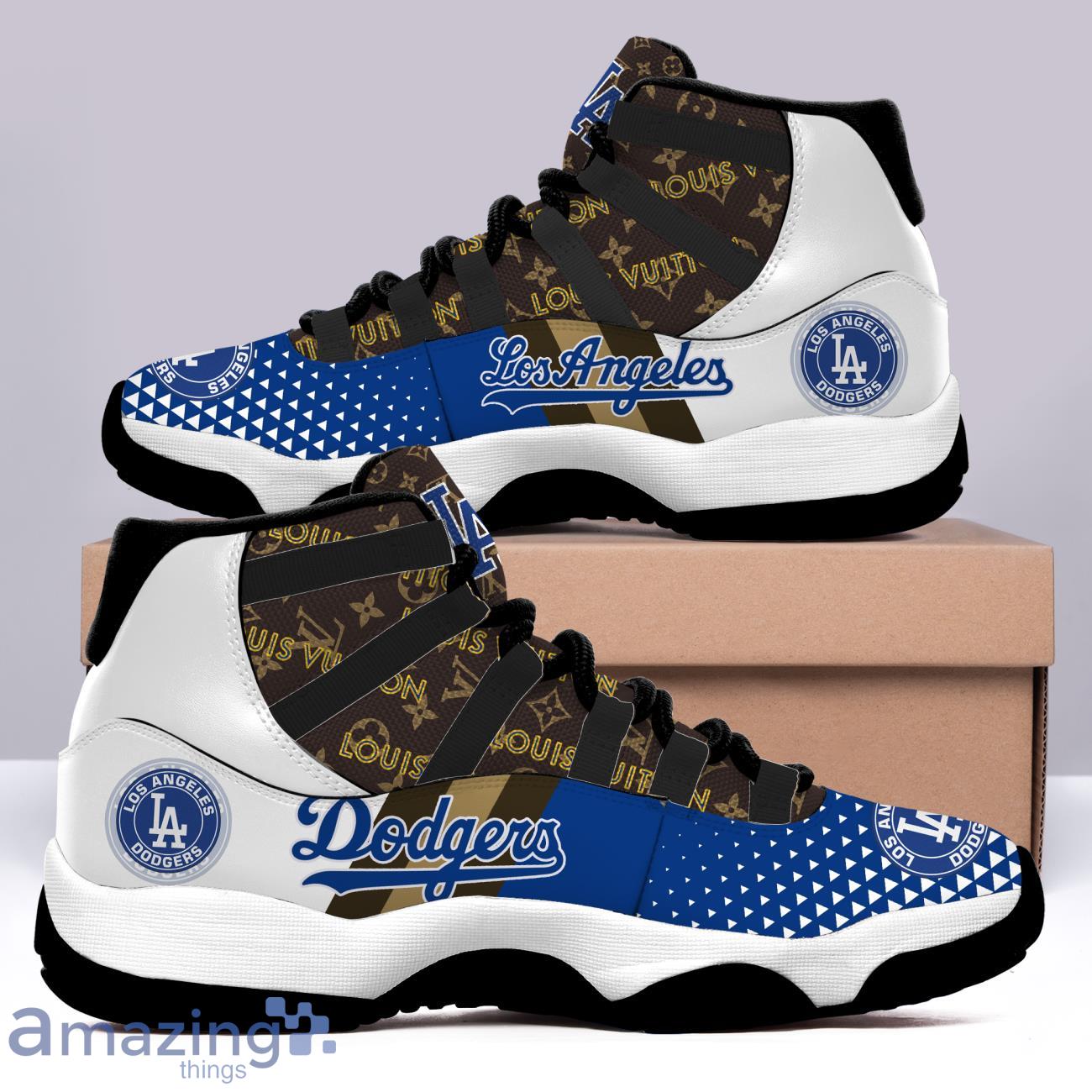 MLB Los Angeles Dodgers logo Air Jordan 11 sneaker shoes