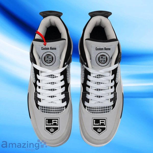 Los Angeles Kings Custom Name Air Jordan 4 Shoes Impressive Gift For Men Women Product Photo 2