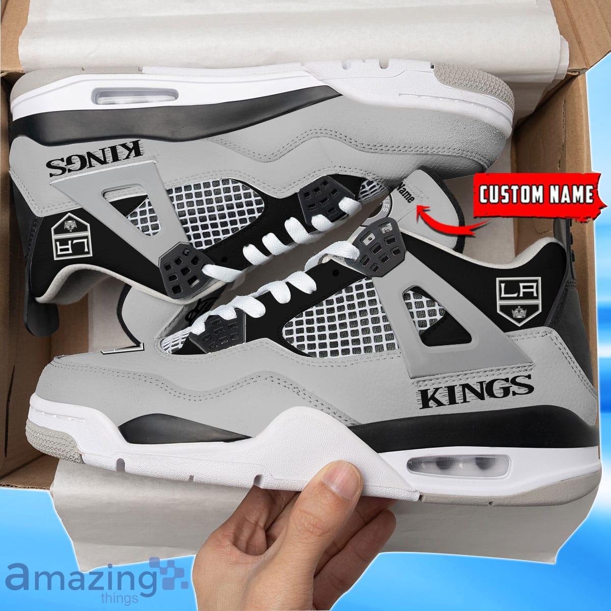 Los Angeles Kings Custom Name Air Jordan 4 Shoes Impressive Gift For Men Women Product Photo 1