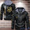 Los Angeles Kings Striped Style Leather Jacket For Fans