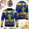 Los Angeles Rams American NFL Team Logo Cute Grinch Christmas AOP Sweater