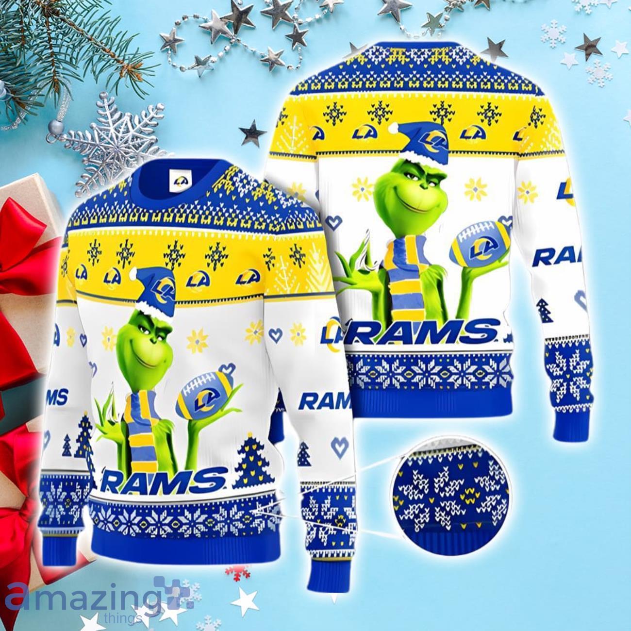 Los Angeles Rams All Over Print Christmas Knitting Ugly Sweater Gift For  Christmas