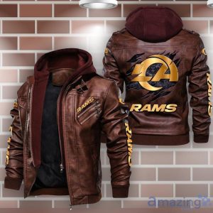Los Angeles Rams Leather Jacket For Fans image Los Angeles Rams Leather Jacket For Fans Product Photo 2