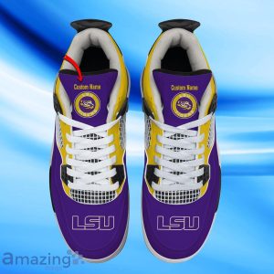 LSU Tigers Custom Name Air Jordan 4 Shoes Impressive Gift For Men Women Product Photo 2