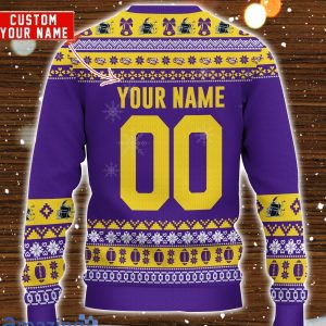 LSU Tigers Mickey Player Custom Name And Number Ugly Christmas Sweater image LSU Tigers Mickey Player Custom Name And Number Ugly Christmas Sweater Product Photo 3