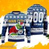 Man City Grinch Ugly Christmas Sweater Custom Number & Name