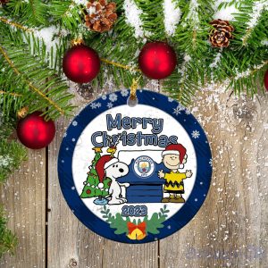 Manchester City Ceramic Ornament Snoopy Christmas Special Gift Product Photo 1