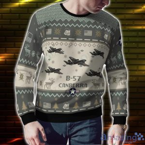 Martin B-57 Canberra B57 Aircraft Ugly Christmas Sweater Veteran Christmas Gift Sweater Product Photo 2