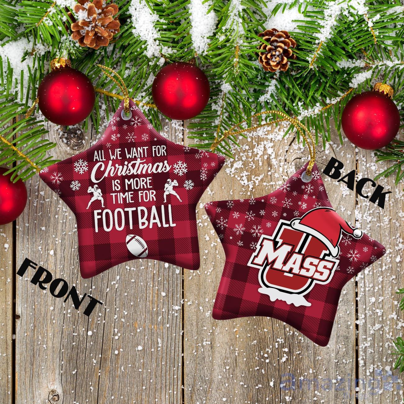 Massachusetts Minutemen Ceramic Ornament Christmas Pixel Art Tartan Background image Massachusetts Minutemen Ceramic Ornament Christmas Pixel Art Tartan Background Product Photo 2