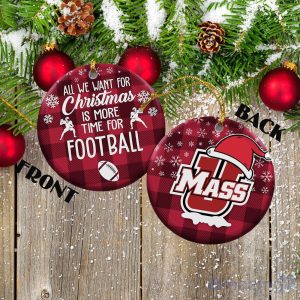 Massachusetts Minutemen Ceramic Ornament Christmas Pixel Art Tartan Background Product Photo 1