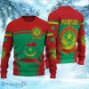 Mauritania Active Flag Knitted Ugly Christmas Sweater