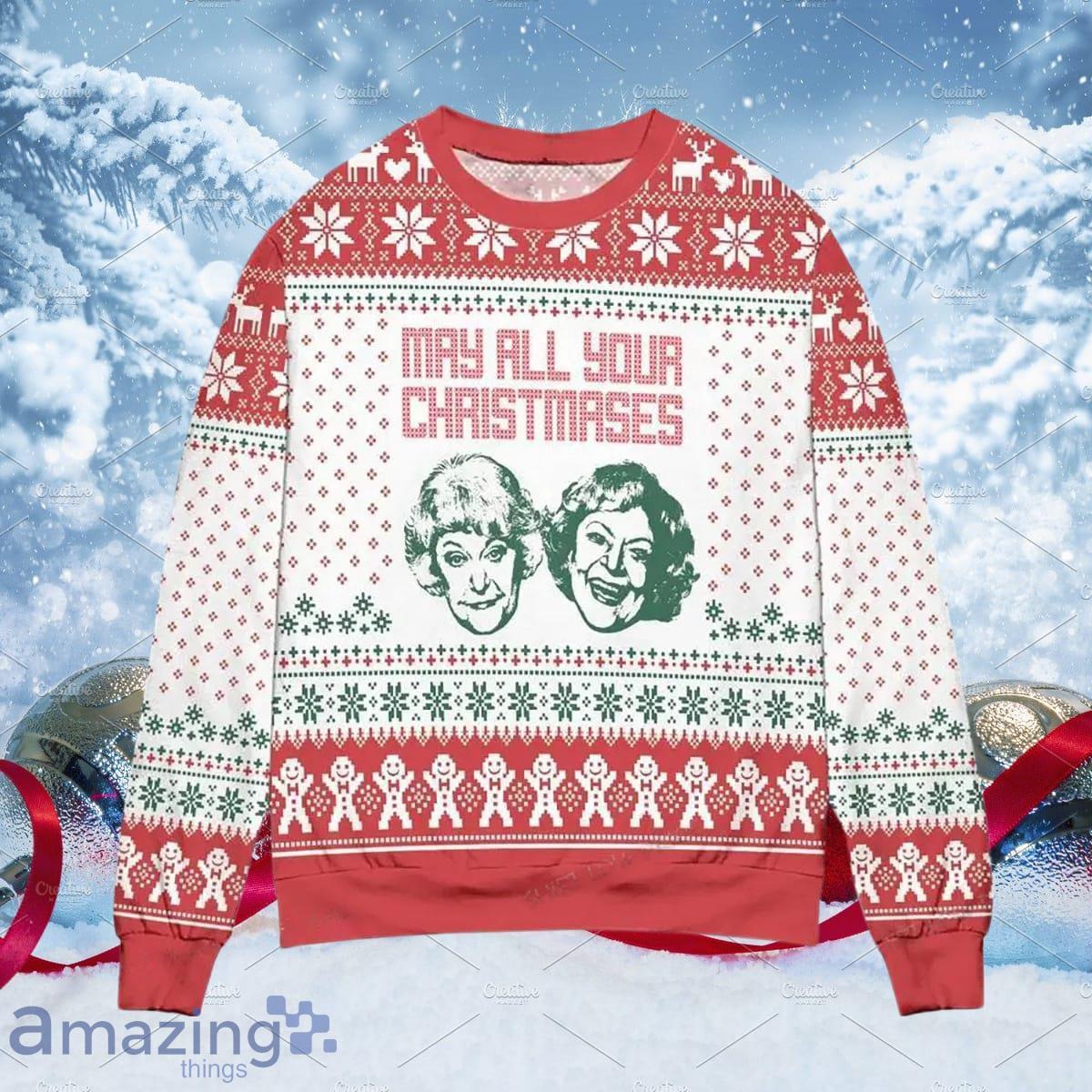 May All Your Christmases Bea White Womens Ugly Christmas Sweater A Luxurious Gift For Loved Ones image May All Your Christmases Bea White Womens Ugly Christmas Sweater A Luxurious Gift For Loved Ones Product Photo 1