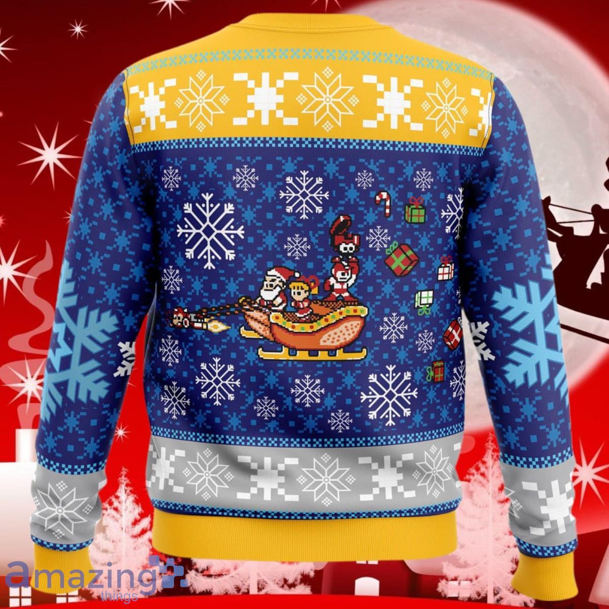 Mega man clearance ugly christmas sweater