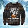 Merry Chrismukka Knitting Pattern Print Ugly Christmas Sweatshirt