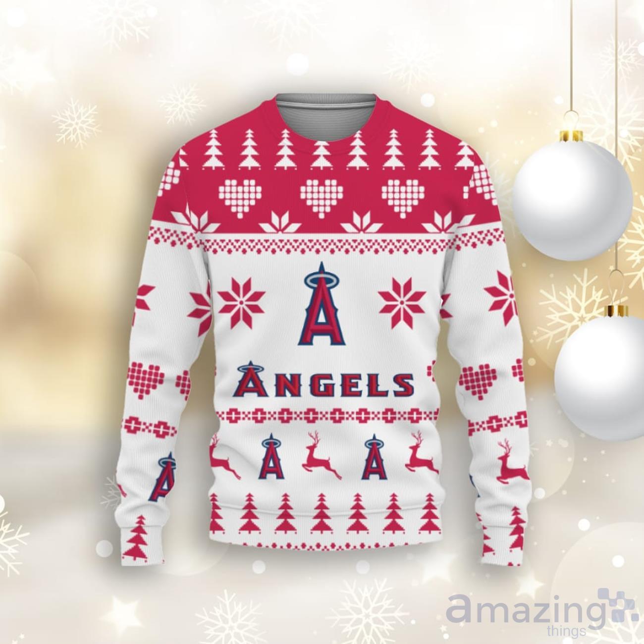 Los Angeles Angels Baseball Custom Ugly Christmas Sweater