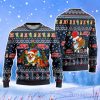 Merry Corgmas Navy Blue Corgi Snow Day Ugly Christmas Unisex Ugly Sweater