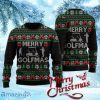 Merry Golfmas Pattern Ugly Christmas Sweater Gift Knitting Sweater