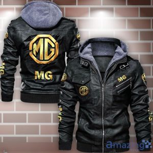 MG Car Leather Jacket Best Gift For Men Father's Day Gift Product Photo 1