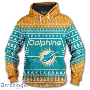 Miami Dolphins Hoodie Christmas Product Photo 1