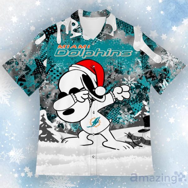 Nfl Miami Dolphins Hawaiian 3d Shirt Snoopy For Fans Custom-1