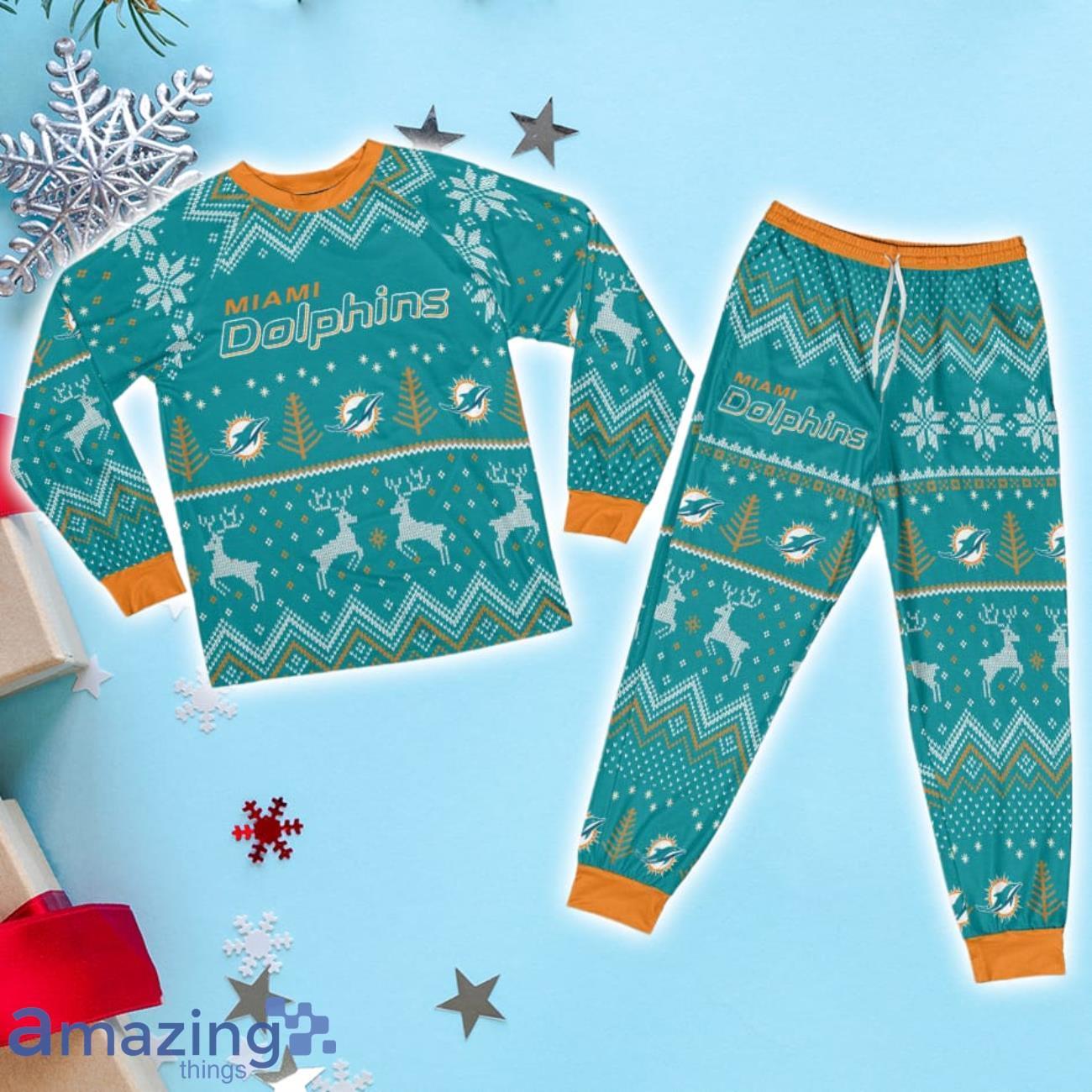 Chimney Miami Dolphins Ugly Christmas Sweater