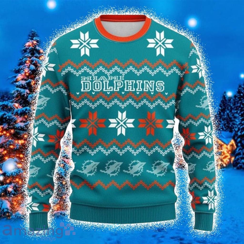 Miami Dolphins Fans Ugly Christmas Sweaters