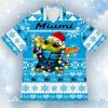 Miami Marlins Baby Yoda Star Wars Christmas Hawaiian Shirt
