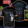 Miami Marlins Personalized Name MLB Fans Stitch Baseball Jersey Shirt Black