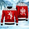 Michael Jackson Red & White Faux Wool Ugly Christmas Sweater