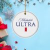 Michelob Ultra Merry Christmas Circle Ornament