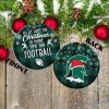 Michigan State Spartans Ceramic Ornament Christmas Pixel Art Tartan Background Gift For Xmas